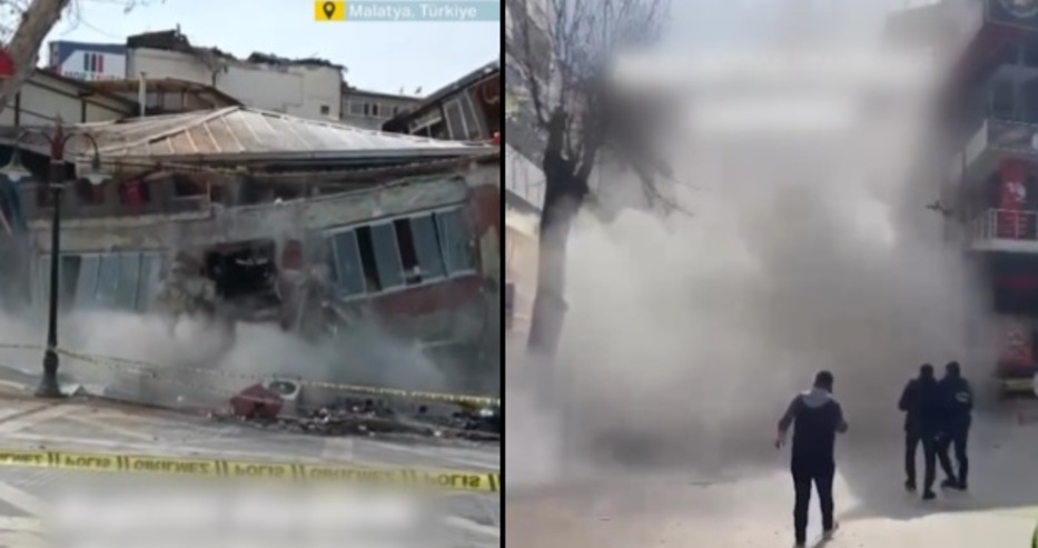 Първи кадри от новото смъртоносно земетресение в Турция: Падат сгради, има затрупани и загинали